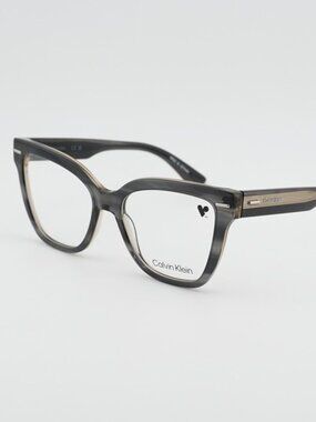 Calvin Klein CK23543 023 Eyeglasses Grey 54mm Cat Eye Frame